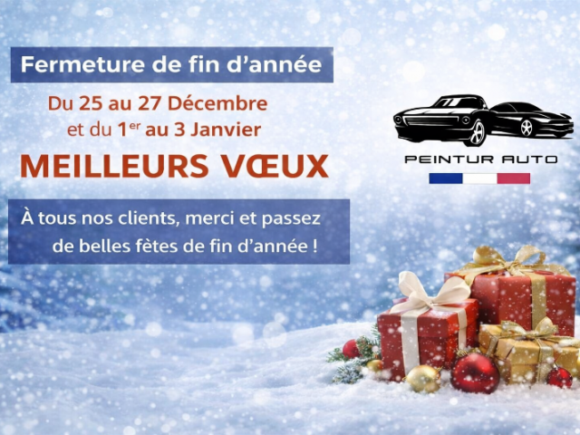 Fermeture exceptionnelle – Fêtes de fin d’année